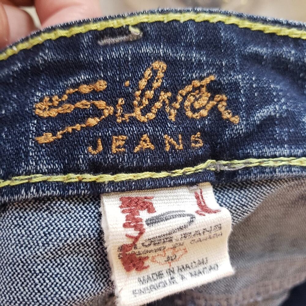Silver flare Leg jeans belle star bootcut dark wash size 30/33 - Picture 5 of 9